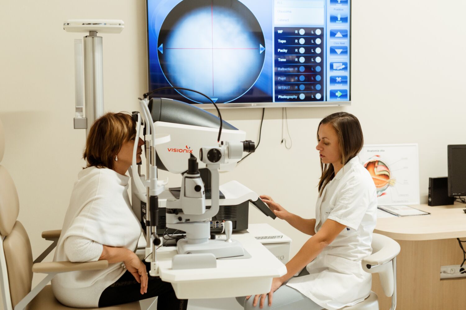 Vyšetření zraku přístrojem Visionix VX 120+